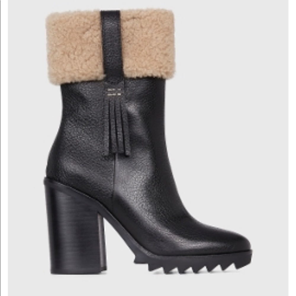 Paige Whitney black leather boot